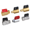 Female X Male Polished Chrome Brass Mini Ball Valve